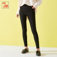 7M高腰裤女夏季新款黑色韩版休闲显瘦直筒小脚长裤女73001005
