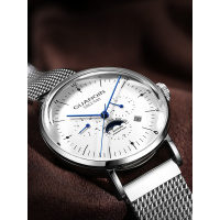 冠琴(GUANQIN)手表防水多功能全自动机械表男士休闲时尚潮流带新款腕表