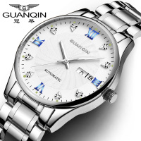 冠琴(GUANQIN)手表全自动机械表简约超薄防水夜光时尚潮商务腕表