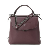 FENDI/芬迪 女包圆环磁扣斜挎双肩背包 8BZ042 28x25x12CM