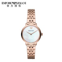 阿玛尼（Emporio Armani)手表 女士欧美时尚休闲巧致石英手表