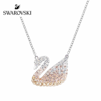 SWAROVSKI/施华洛世奇项链女渐变天鹅系列配饰时尚百搭饰品专柜同款锁骨链大号5215034