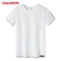 鸭鸭(yaya)夏季男士短袖T恤2021新款宽松时尚纯棉上衣