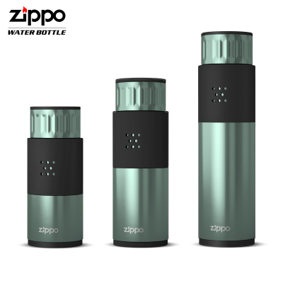 美国zippo正品316L不锈钢男士轻商务便携260ml水杯zippo保温杯晶石绿拉丝