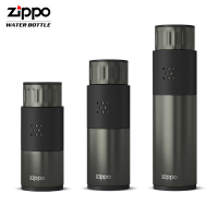 美国zippo正品男士轻商务不锈钢316L水杯便携zippo保温杯挚黑拉丝