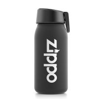 Zippo小巧便携可爱创意个性网红学生ins简约清新森系塑料水杯 雾砂黑600ml