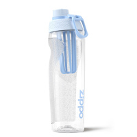 美国zippo便携健身房男女运动水杯简约大容量Tritan塑料水杯便携 探索蓝700ml