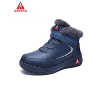 足力健老人鞋冬季保暖新款运动鞋中老年高帮皮鞋加厚羊毛鞋ZLJ19603