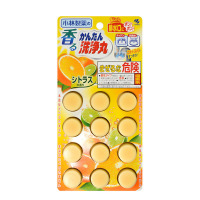 日本小林制药排水管清道夫#柑橘味5.5g*12颗 厕所厨房卫生间下水管道疏通剂 有效疏通清新空气（新老款及版本随机发货）