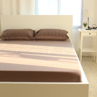Ceba全棉日式天竺棉床笠单件 纯棉床垫保护套1.5m床罩1.8米床单单件