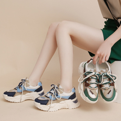 Ceba2022夏季新款韩版ins老爹鞋女学生透气网面运动鞋女街拍休闲