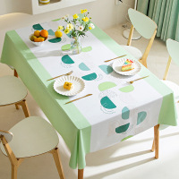 Three Sons北欧春夏新款桌布PVC布艺防水防油茶几长方形餐桌布