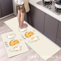 厨房地垫防滑吸水吸油家用浴室门口脚垫可裁剪地毯进门垫脚垫