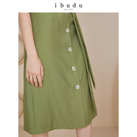 伊布都ibudu2020夏季新款高腰腰带半身裙中
