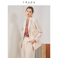 伊布都ibudu2020秋季新韩版显瘦气质套装长袖西装外套