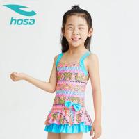 hosa/浩沙儿童泳衣连体裙式女童女孩中大童公主可爱游泳装