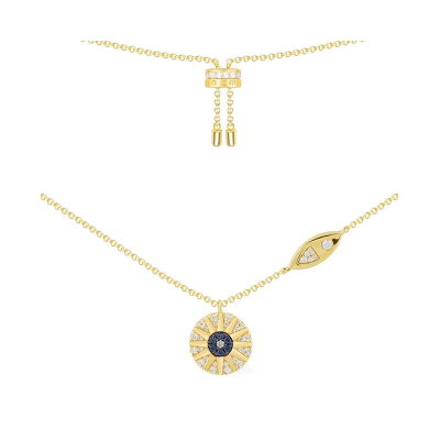 APM Monaco地中海太阳之光金色项链 时尚设计感项链礼物送送女友 AC5247XKBY