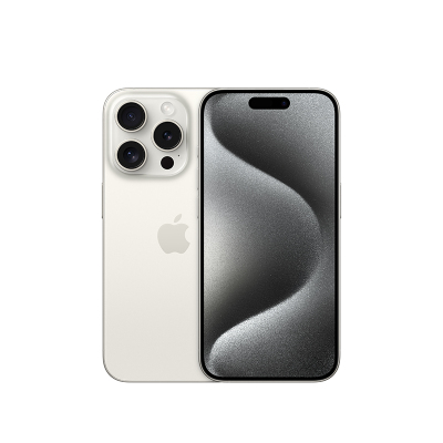 [20W PD快充+壳膜套装]Apple iPhone 15 Pro 256G 白色钛金属 移动联通电信 手机 5G全网通手机