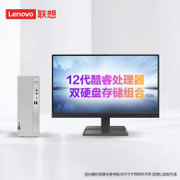 联想(Lenovo)天逸510S 12代酷睿 个人家用商用学习企业采购分体机台式电脑主机 i5-12400/16G/512G固态/集显/WIFI/21.45英寸 定制 台式机电脑
