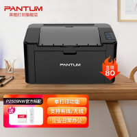 奔图(PANTUM)P2500NW A4黑白激光单功能打印机无线WIFI网络手机平板无线连接企业家庭家用办公打印机高效打印机机身小巧 打印机替代P2206NW