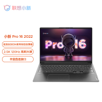 联想(Lenovo) 小新Pro16 锐龙版 2022 16英寸标压全面屏超轻薄学生设计办公笔记本电脑(R7-6800H 16G 512GBSSD 2.5K屏 120Hz)标配