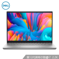 戴尔(DELL)灵越14Plus-7420 14英寸轻薄高性能创作独显笔记本电脑 (12代i7-12700H 16G 512G RTX3050T 4G 2.2K全面屏 )银色 标配