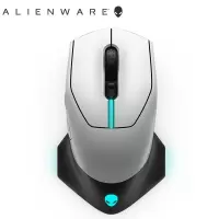 外星人(Alienware)无线游戏鼠标电竞技有线充电双模RGB高端吃鸡外设 AW610M白