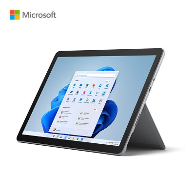 [含黑色键盘]微软Surface Go 3 4G+64G亮铂金 二合一平板电脑 10.5英寸高色域触屏 学生平板笔记本电 固态硬盘脑 人脸识别