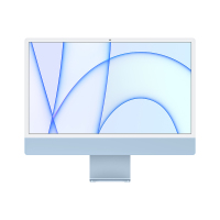 Apple iMac 24英寸4.5K屏 八核M1芯片(7核图形处理器) 8G 256G SSD 一体式电脑主机MJV93CH/A蓝色