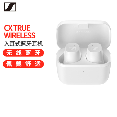 森海塞尔(Sennheiser)CX True Wireless真无线音乐耳机 蓝牙5.2 舒适佩戴 防水入耳式 黑色