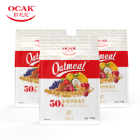 欧扎克大包装50%水果坚果燕麦片750g*3袋即食营养早餐麦片