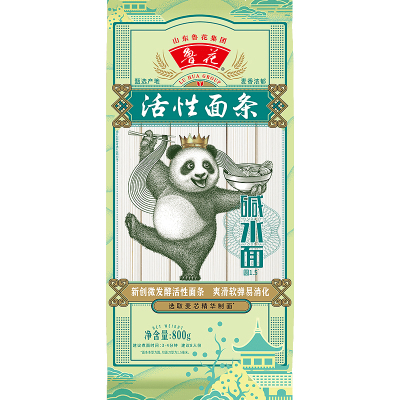 鲁花(熊猫系列)中麦碱水面800g*2袋