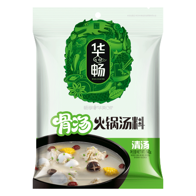 华畅 骨汤火锅底料 清汤x140g/袋