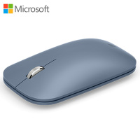 微软 Surface Mobile Mouse 冰晶蓝 便携蓝牙无线鼠标 金属材质滚轮 电池供电 支持手机 平板 笔记本