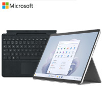 [配原装键盘]微软Surface Pro 9 5G版 SQ3 16G+256G 二合一平板电脑 亮铂金 13英寸120Hz高刷触控屏幕 轻薄本笔记本电脑