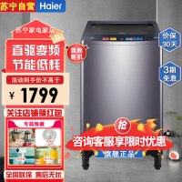 海尔 10公斤全自动波轮洗衣机直驱变频家用 防生锈 XQB100-Z516