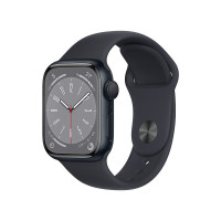 Apple(苹果)Watch Series8 智能手表GPS款41毫米午夜色铝金属表壳午夜色运动型表带MNP53CH/A