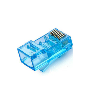 酷比客超5类非屏蔽水晶头8P8C蓝色100只/盒LCLNC5PLUGBU