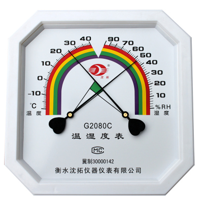 沈拓 温湿度计 温度计 湿度计 家用室内八角温湿度表 G2080C 沈拓G2080C