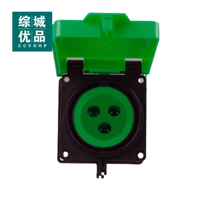 综城优品 CC-ZCCT001 630A 1000V IP65/IP67 三孔低压插座 (计价单位:个) 绿色