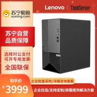 联想Lenovo ThinkServer T100C i3-10100 8G+1T+512G 中小企业商用办公台式电脑主机 财务ERP管理 塔式服务器 定制