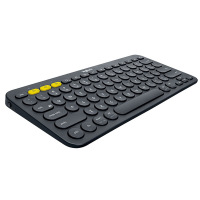 罗技 K380无线蓝牙键盘多功能便携智能蓝牙安卓苹果电脑手机 多设备蓝牙键盘 深灰色