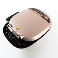 美的(Midea)电饼铛双面拆洗加深25mm触摸屏自动断电可定时家用 多功能煎烤机2.5cm