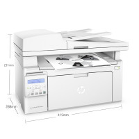 惠普(HP) M132snw MFP A4黑白多功能一体机 (打印、复印、扫描) 白色 单位:台