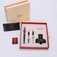 法国元首镀金笔0.5mm套装/黑/红礼盒套商务办公节日礼品 钢笔+墨水