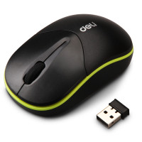 得力 3717无线鼠标光电鼠标 办公游戏笔记本电脑台式鼠标 单只装 颜色随机发