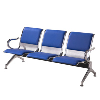 麦格尚 机场椅FPY-0002 公共排椅 银行等候椅 医院候诊椅 车站椅 公共区域休息椅 半包 06蓝色三人位