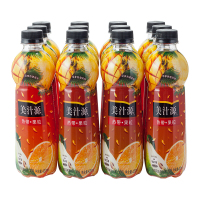 美汁源 热带果粒 果汁饮料 420mlX12瓶整箱装