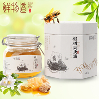 鲜物道 椴树巢块蜂蜜礼盒装东北黑龙江1000g