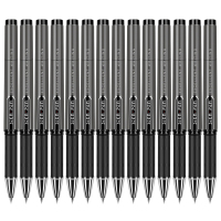 得力S73中性笔签字笔1.0mm子弹头(黑色)12支/盒